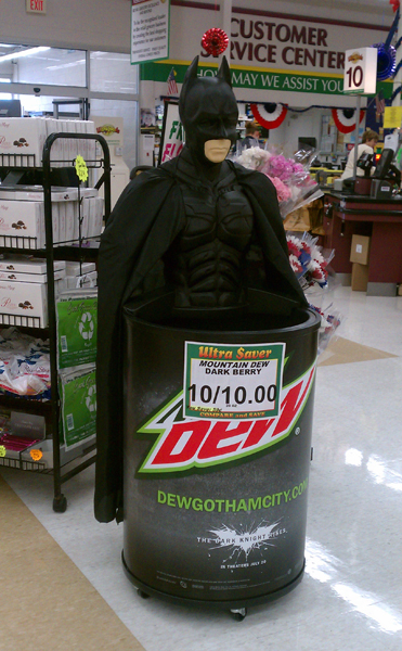 Mountain Dew Batman Display